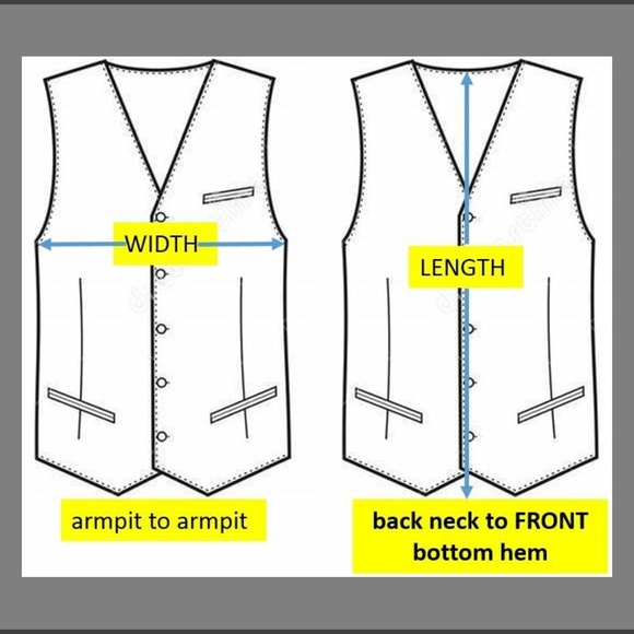 Sz S Blue/Black Plaid Mens Polyester #63H Suit Vest - Picture 8 of 8